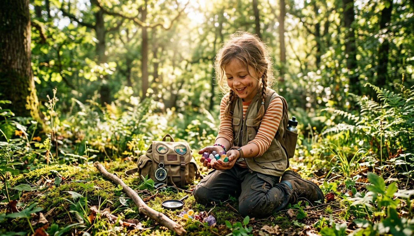Anleitung zum Sammeln von Edelsteinen und Mineralien für Kinder