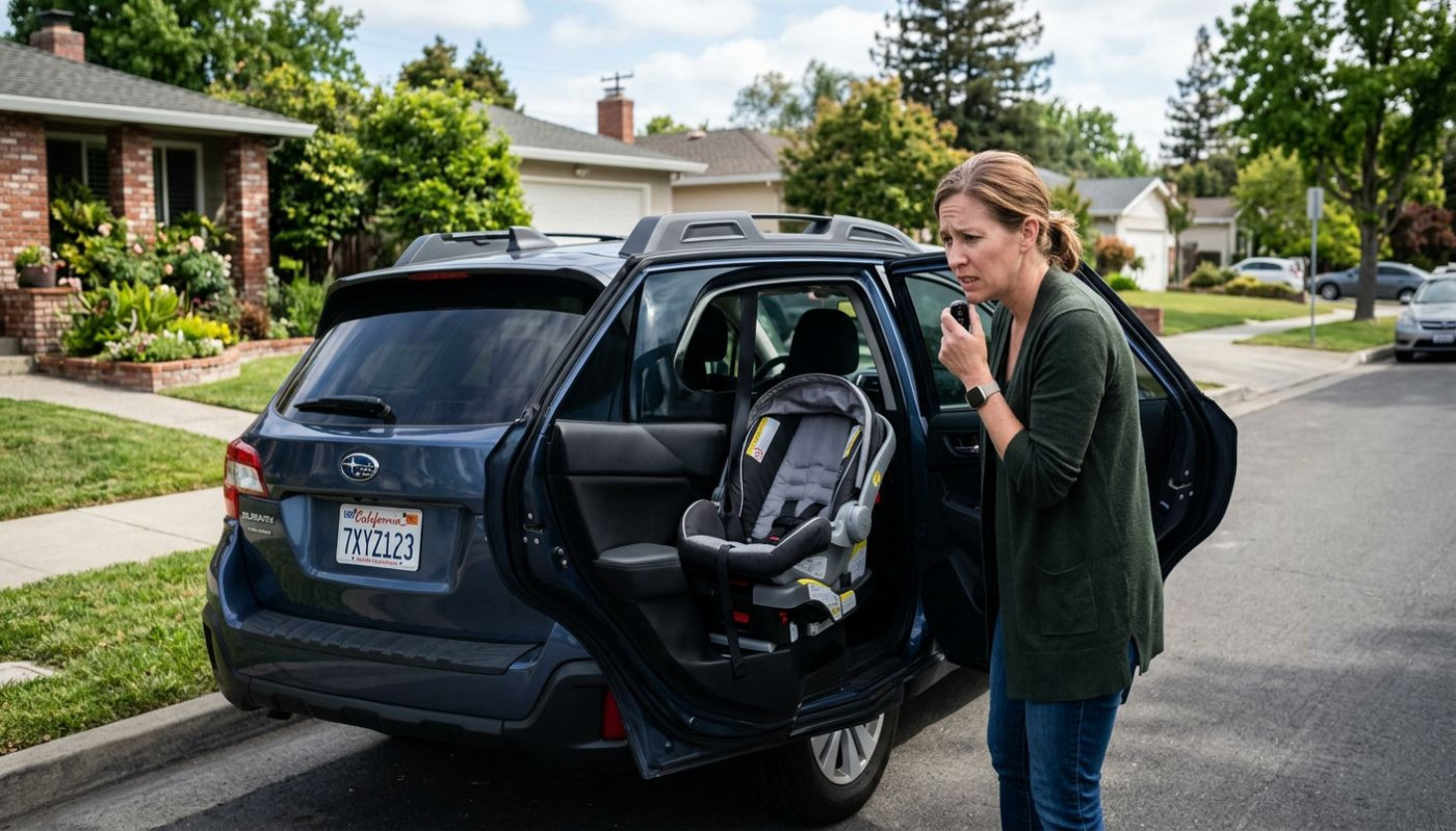 Ist es erlaubt, sein Kind allein im Auto zu lassen?